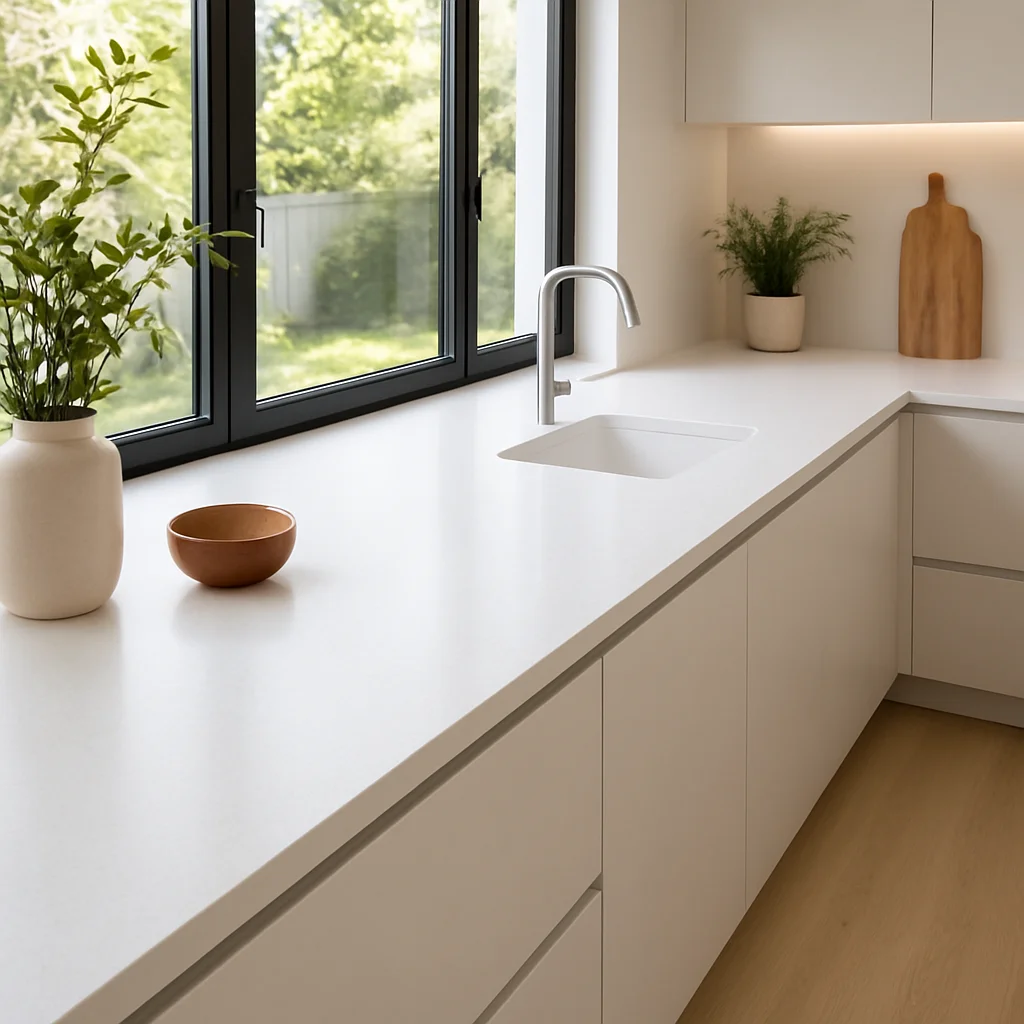 1141 Pure White — Konglomerat kwarcowy Lublin