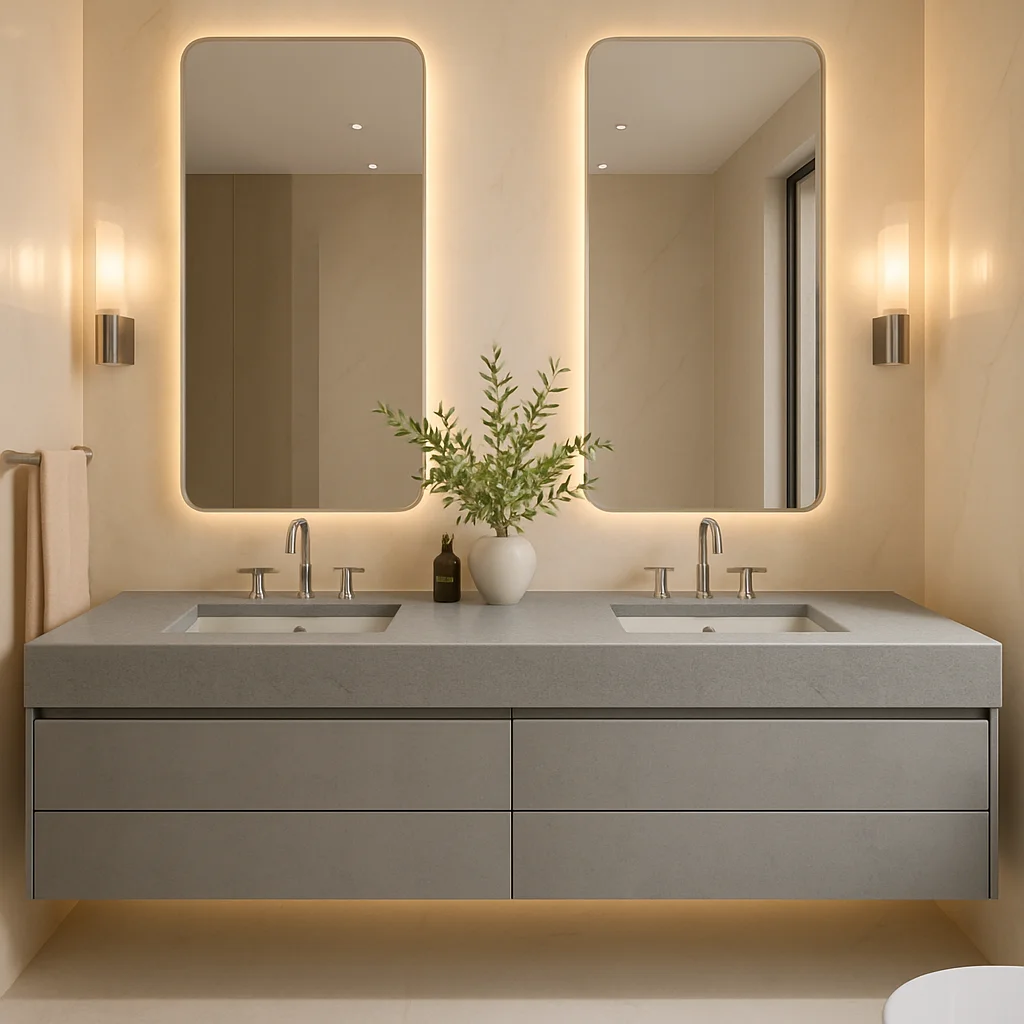 4044 Airy Concrete — Blaty łazienkowe