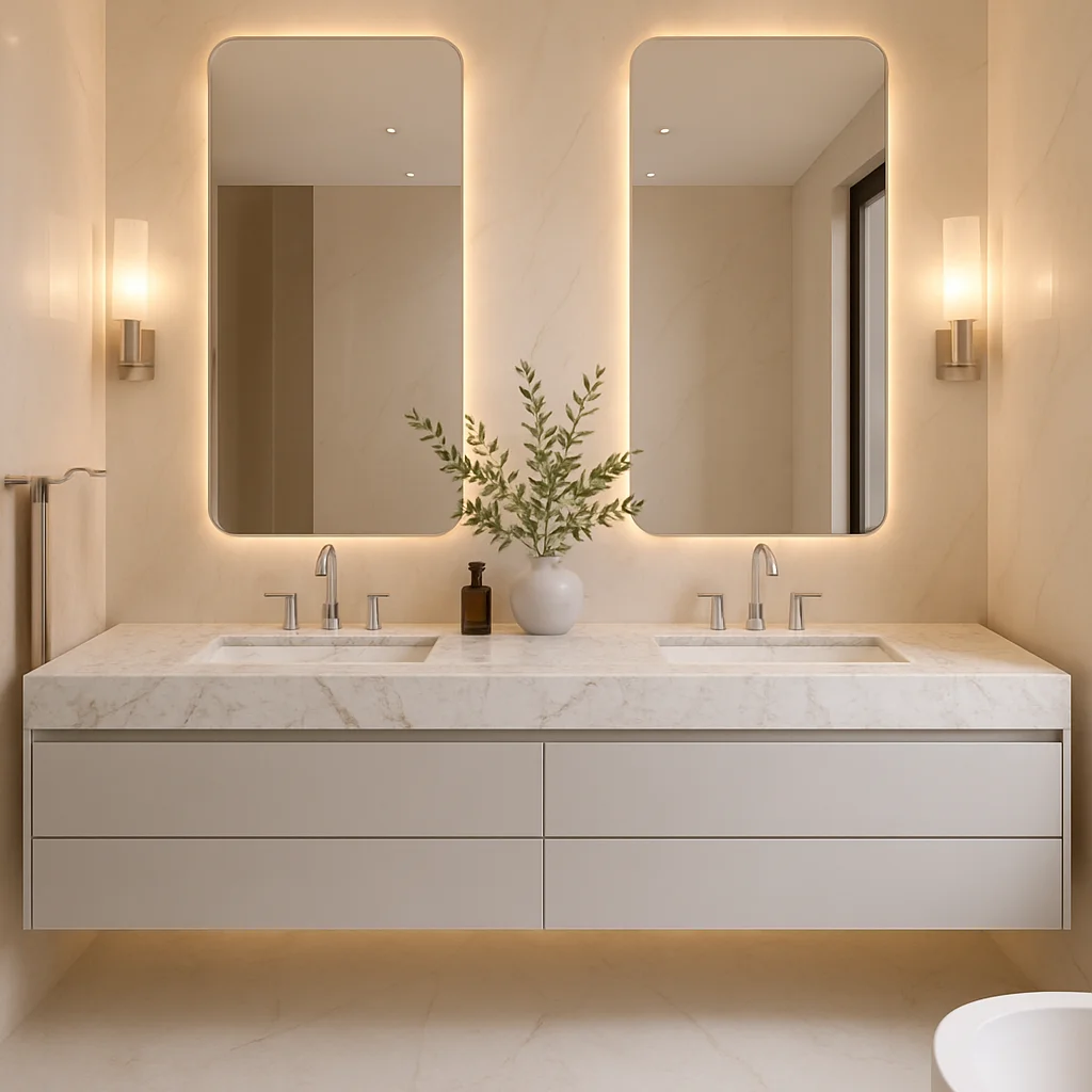 Marble Calacatta B — Blaty łazienkowe