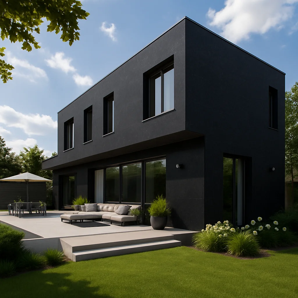 Absolute Black — Elewacje i ogrody