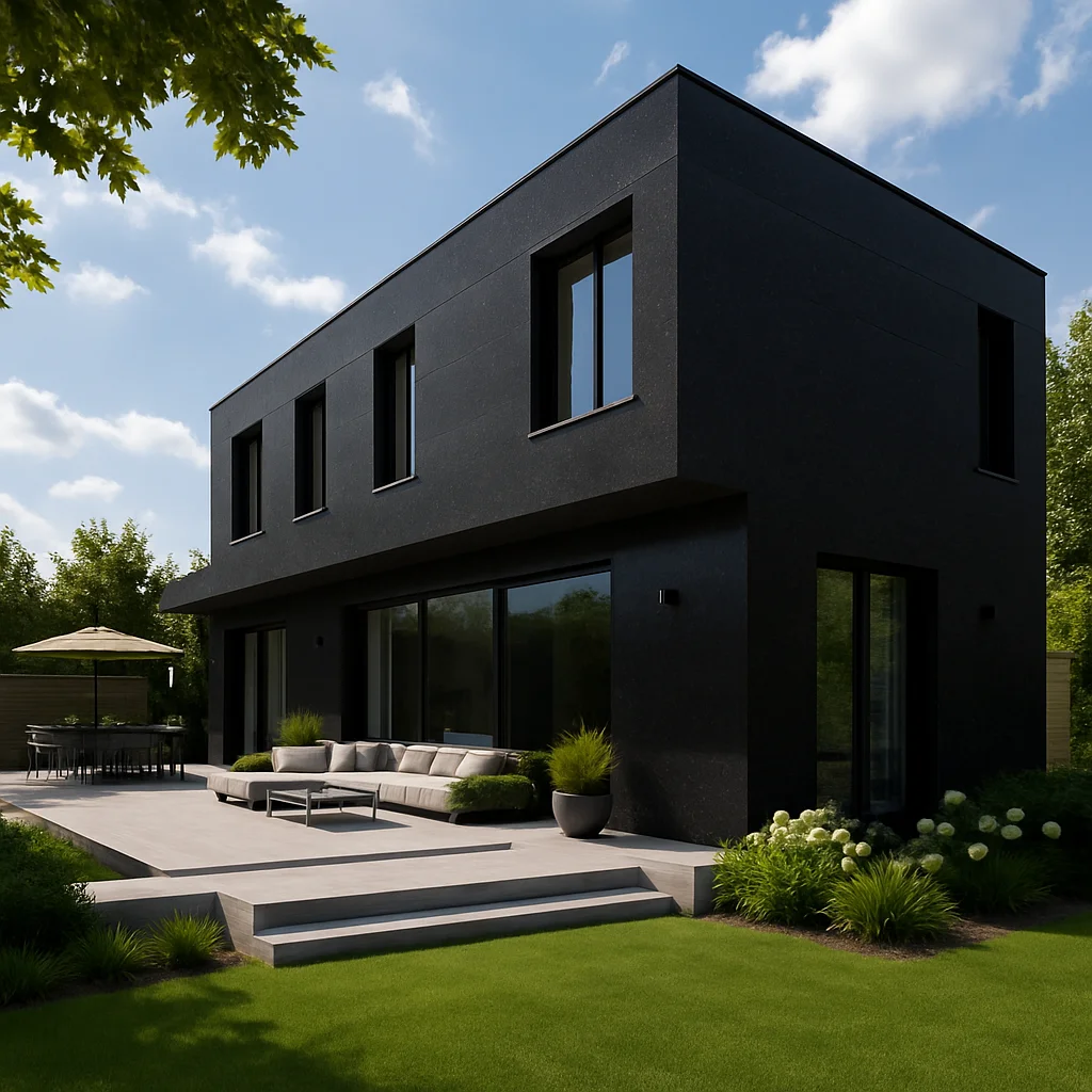 Black Galaxy Leather — Elewacje i ogrody