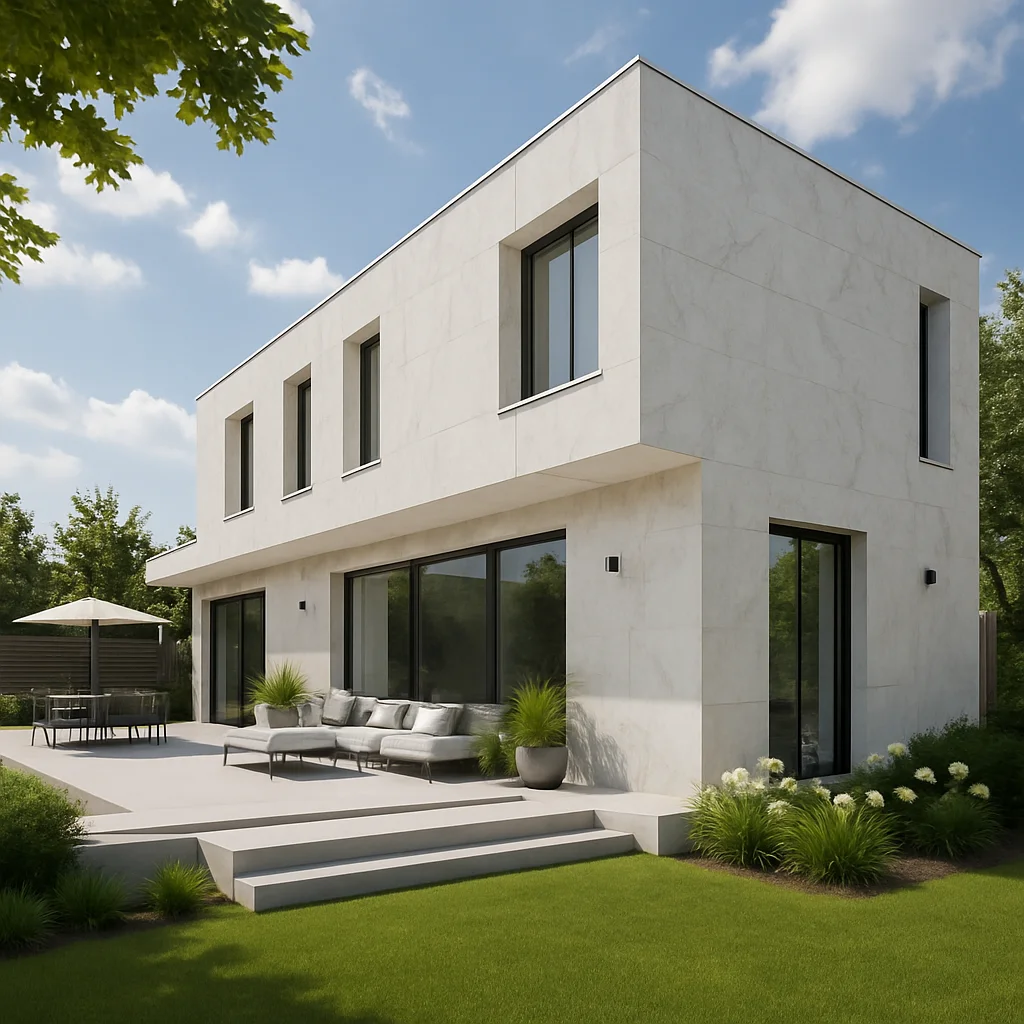 Marble Calacatta A — Elewacje i ogrody