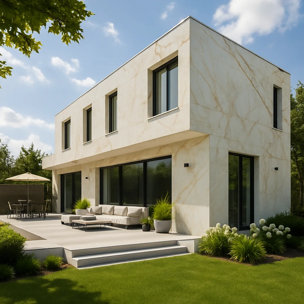Marble Calacatta Gold A — Elewacje i ogrody — Elewacje i ogrody Lublin