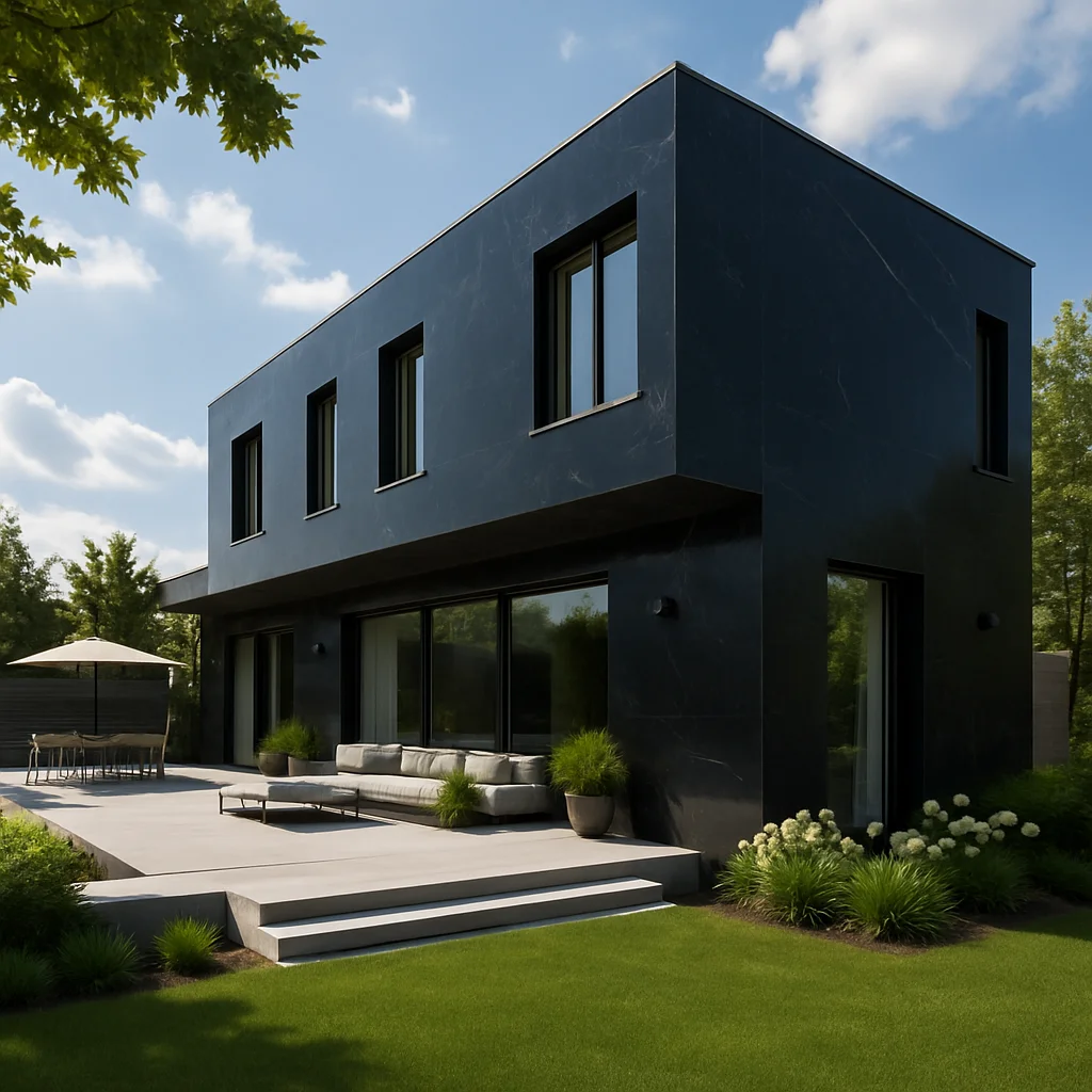 Nero Marquina — Elewacje i ogrody — Elewacje i ogrody Lublin