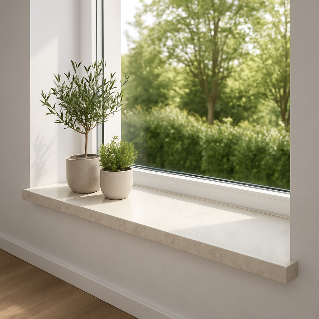 White Flores — Parapety z konglomeratu marmurowego