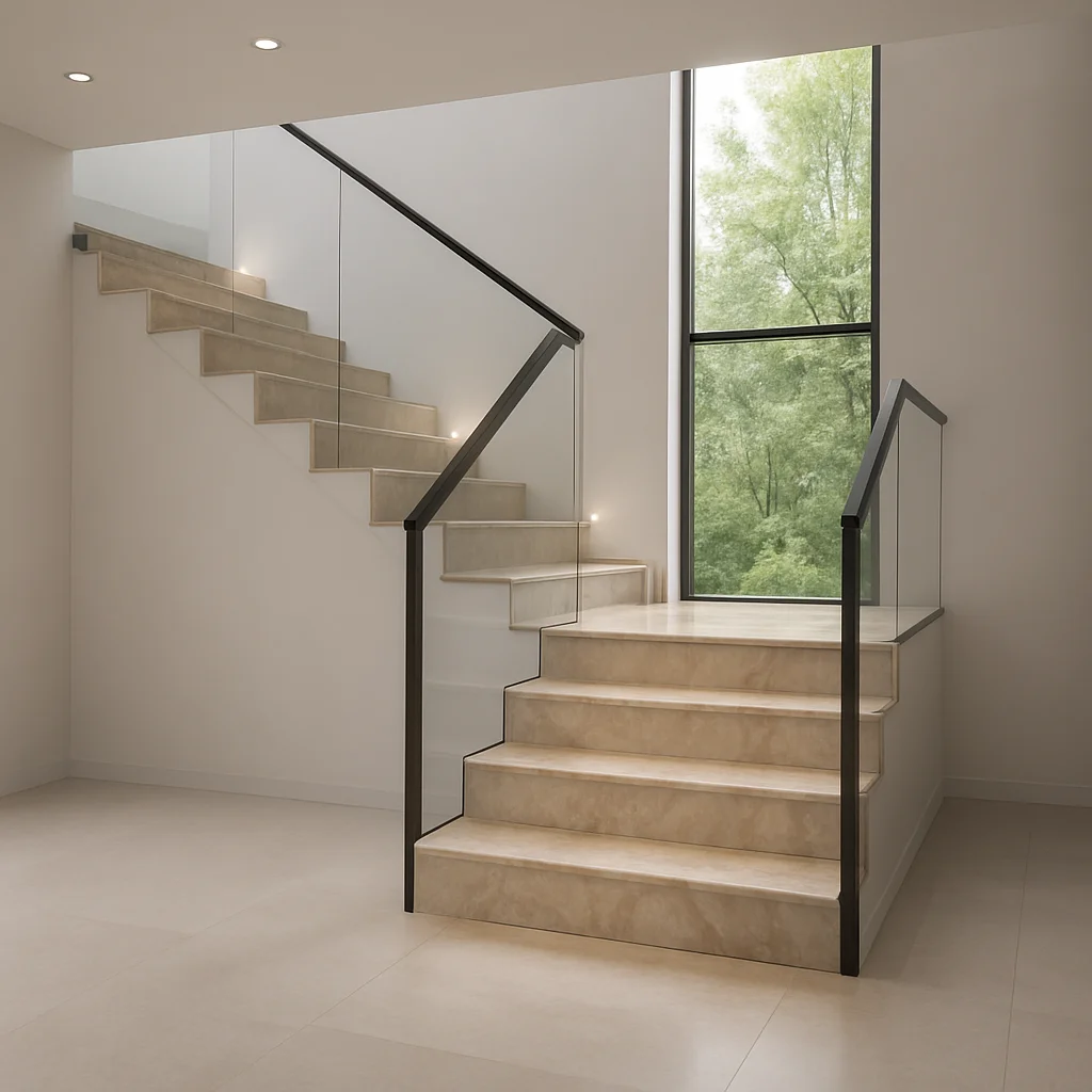 Breccia Stone Beige — Schody kamienne