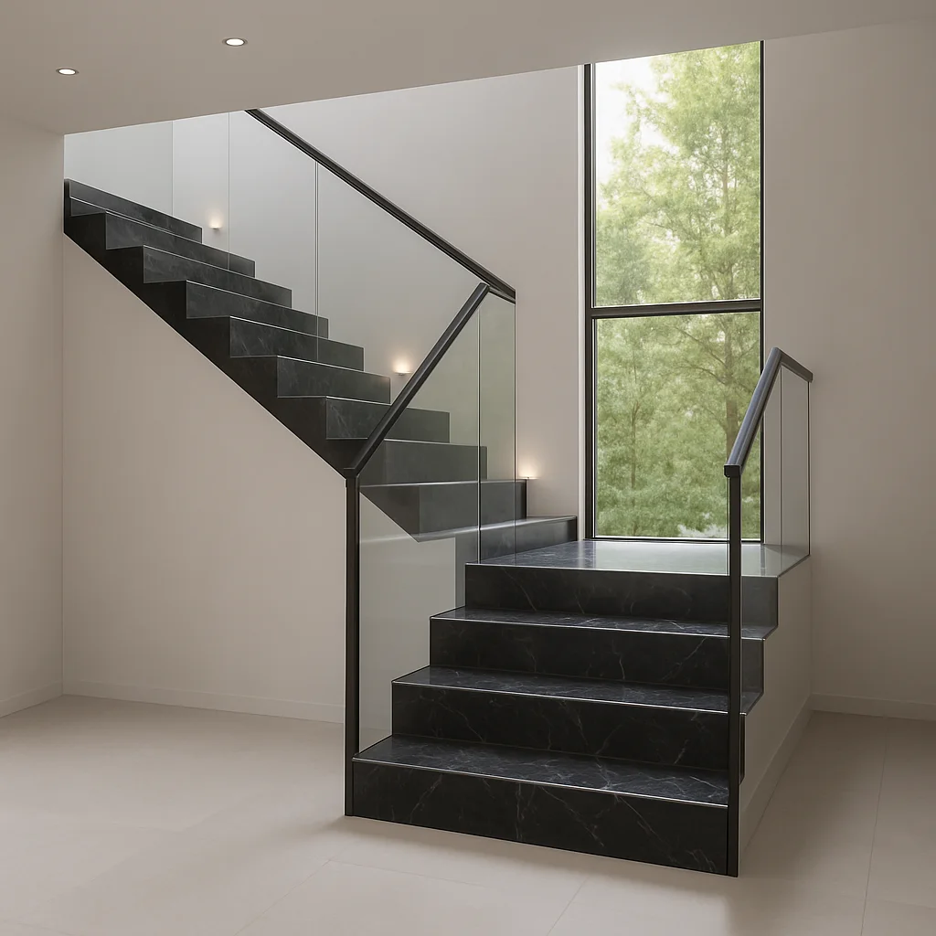 Nero Marquina — Schody kamienne — Schody kamienne Lublin