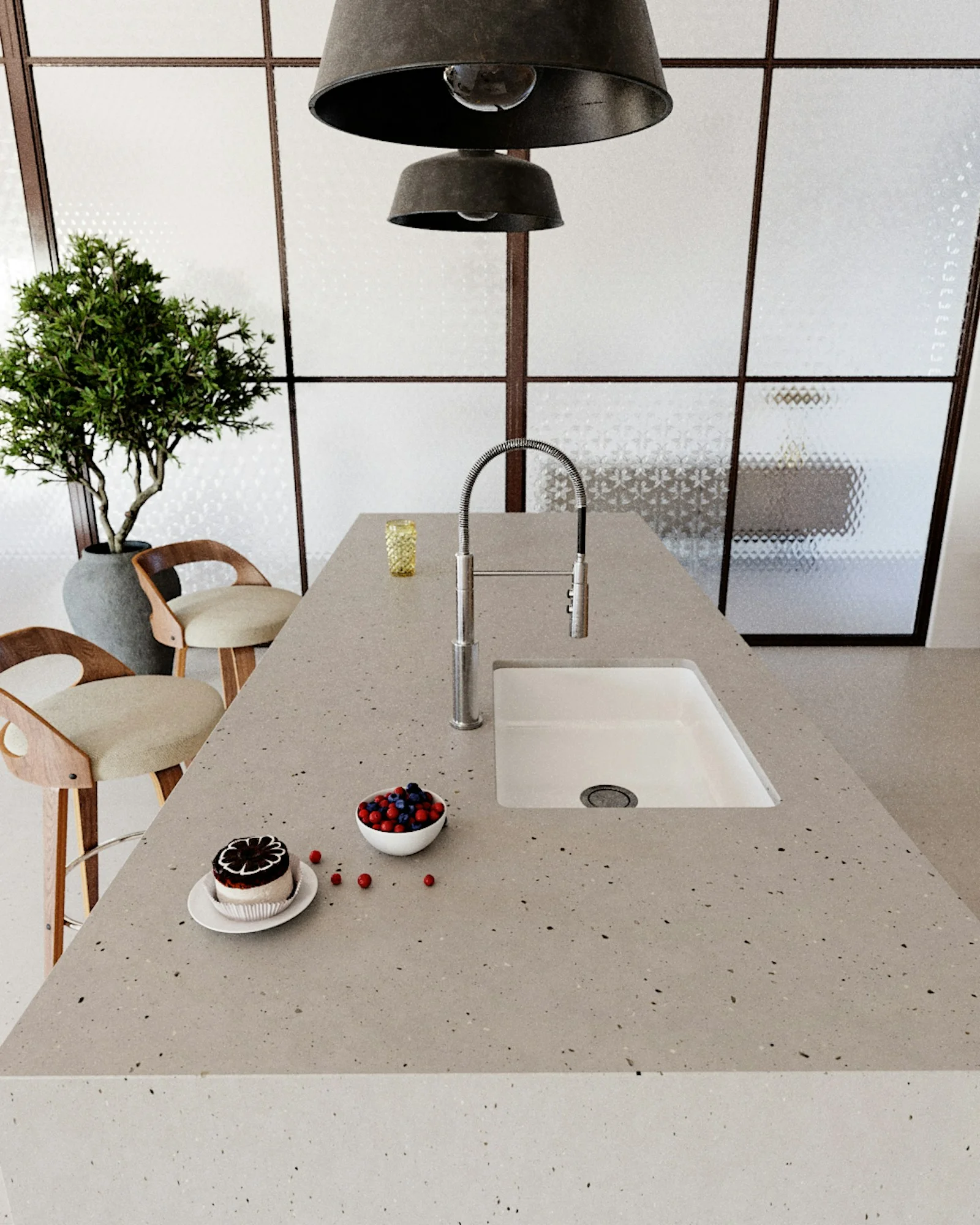Wzór Concrete Pulse — Zlewozmywaki